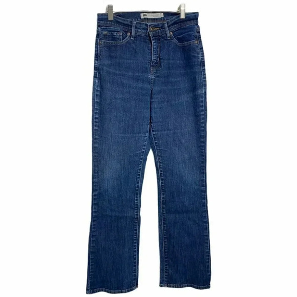 Levis‎ slimming 512 bootcut 4 Blue distressed jeans - Picture 1 of 6